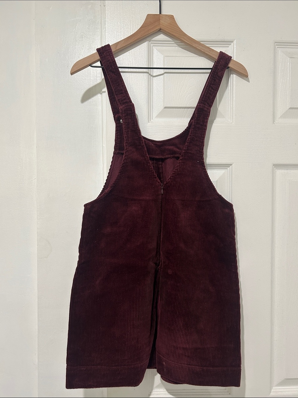 Abercrombie & Fitch Burgundy Corduroy Overall Dress - Picture 2 of 2